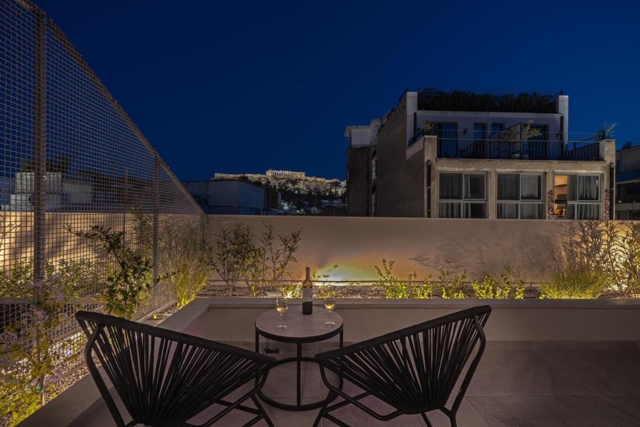 Hellenic Vibes Smart Hotel Athen Eksteriør billede The view from the rooftop